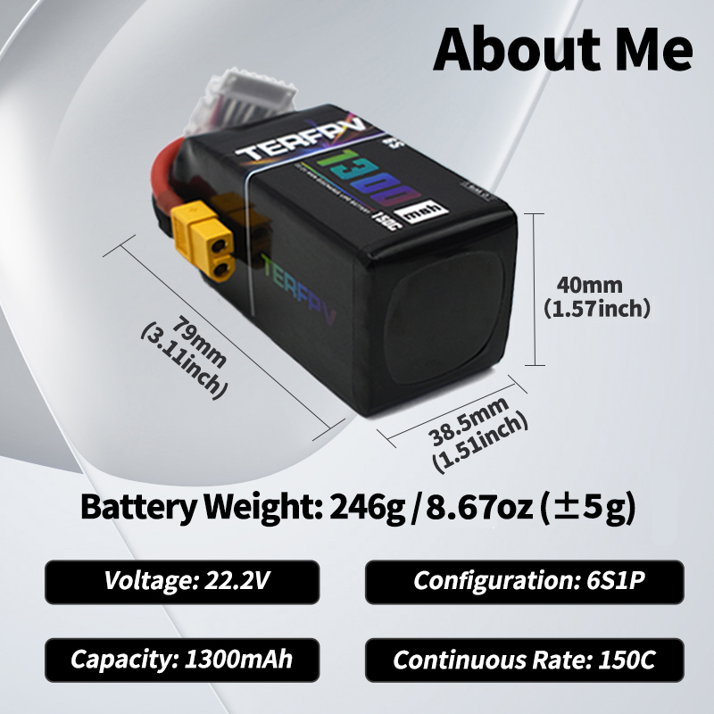 TERFPV Lipo Battery 6S 22.2V 1 - đánh giá và giá Drone Battery 6S