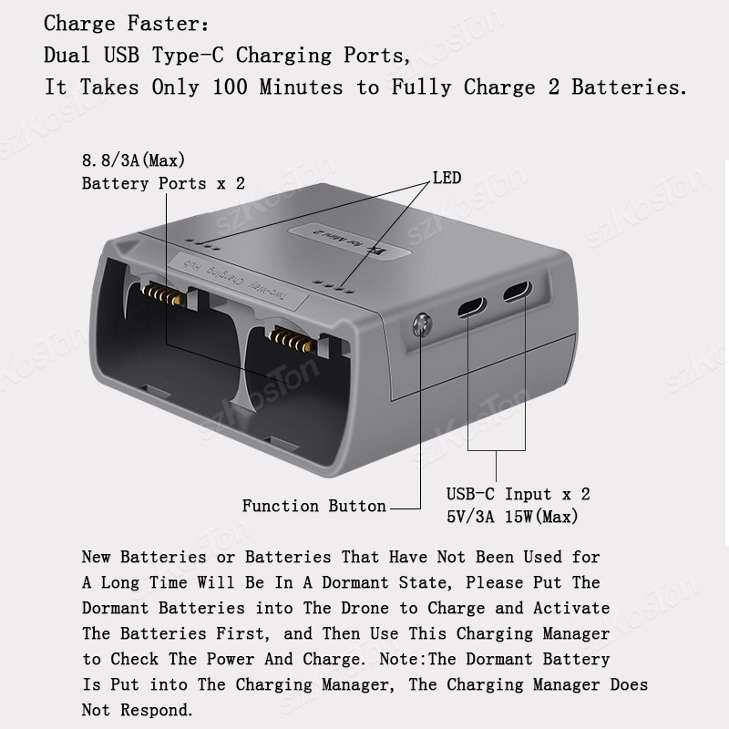 For DJI Mini 4K/MINI 2/Mini 2  - đánh giá và giá Drone Battery Smart