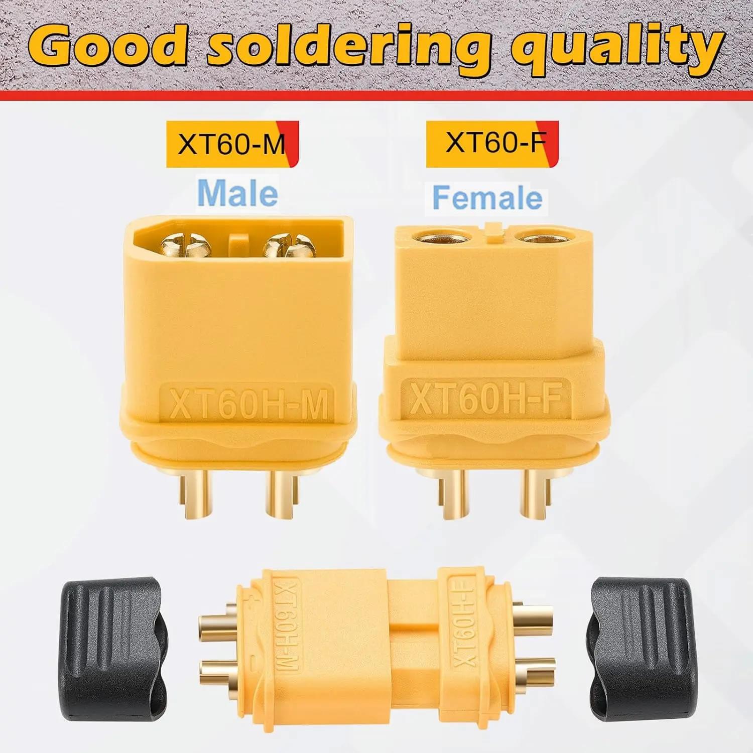 XT60 Connector Plug with Sheat - đánh giá và giá Drone Battery Connector