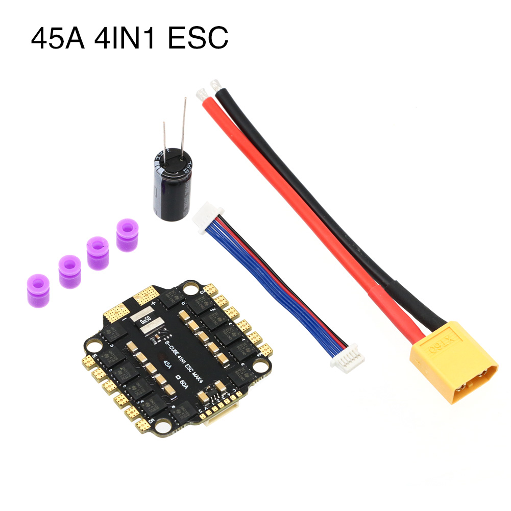 UAngel 4IN1 45A 60A ESC BLHELI - đánh giá và giá Drone Battery 6S