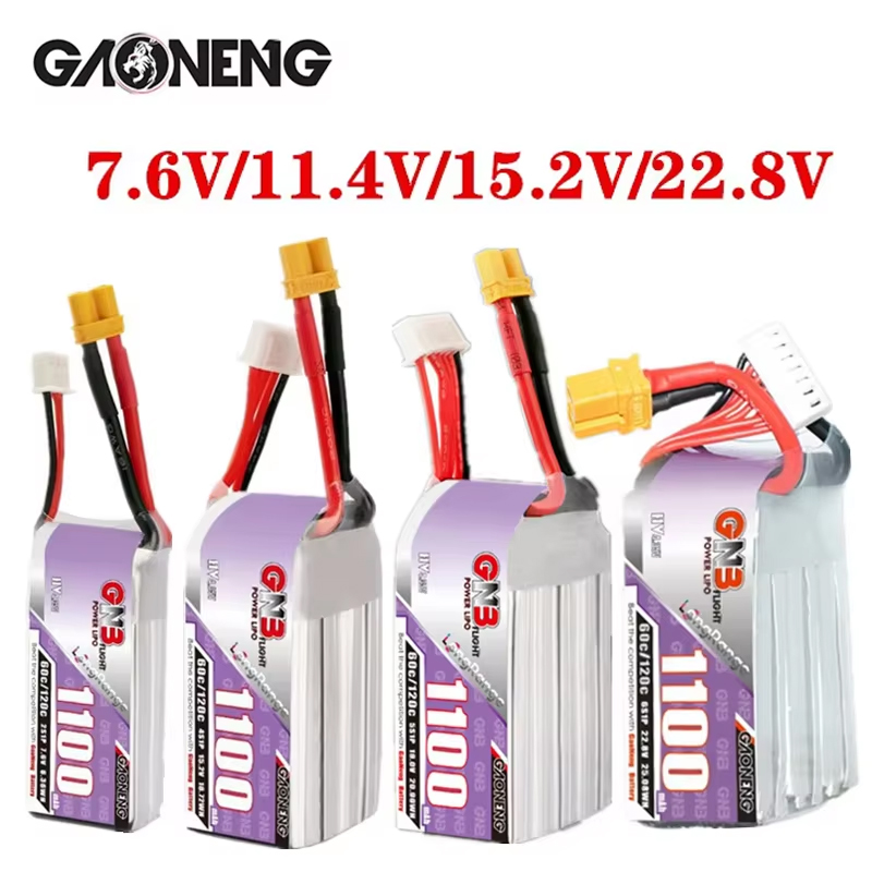 GNB 1100mAh 2S 3S 4S 6S 60C/12 - đánh giá và giá Drone Battery 6S
