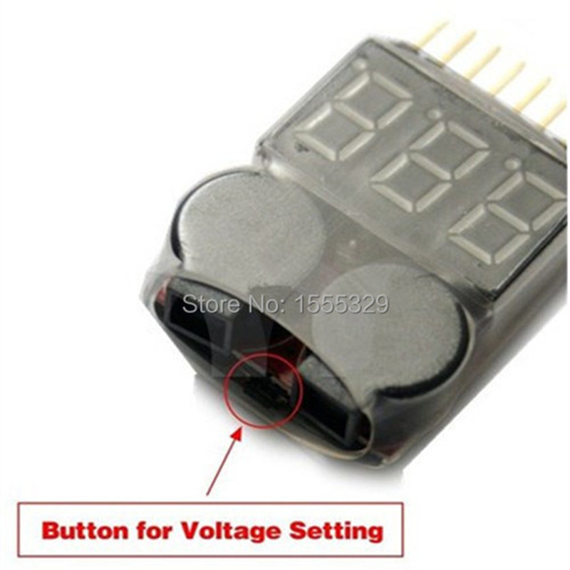 2Pcs 1S-8S LiPo Battery Voltag - đánh giá và giá Drone Battery Voltage Checker