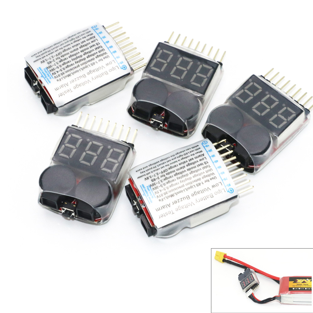 Lipo Battery Voltage Tester vo - đánh giá và giá Drone Battery Alarm
