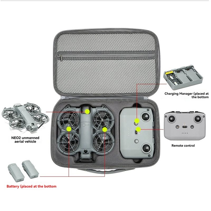Protective Case For DJI Neo 2  - đánh giá và giá Drone Battery Bag