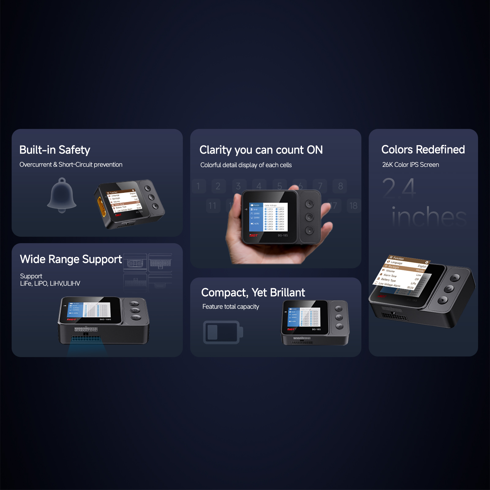 ISDT BG-18S Smart Battery Chec - đánh giá và giá Drone Battery Voltage Checker