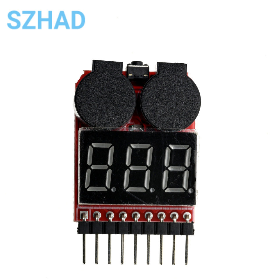 1-8S LiPo Battery Voltage Test - đánh giá và giá Drone Battery Voltage Checker