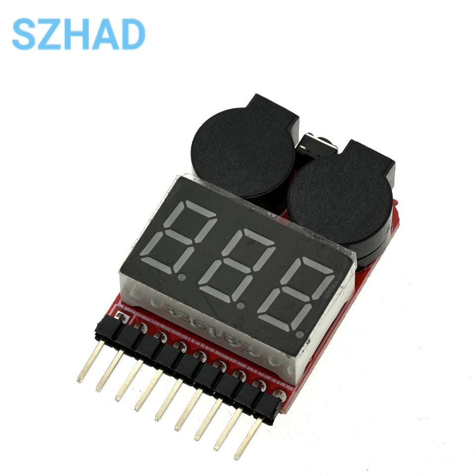 1-8S LiPo Battery Voltage Test - đánh giá và giá Drone Battery Voltage Checker